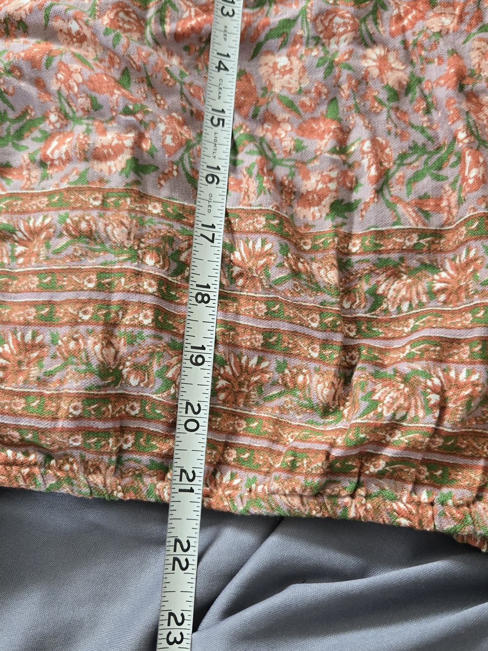 NWT Lucky Brand Floral Bubble Hem Peasant Top Size XXL MSRP $79 Boho Cottagecore - Picture 8 of 10